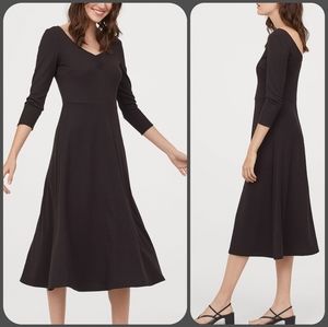 H&M | Ballerina neckline midi dress